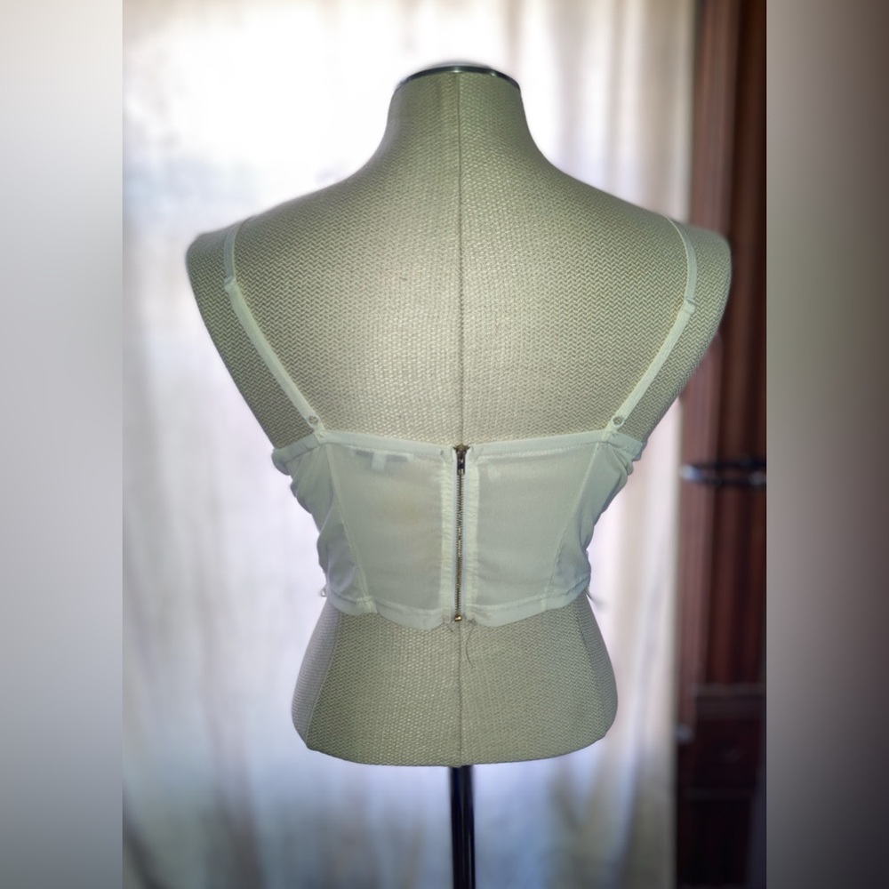 Lace Bustier Top - White - Picture 6 of 7